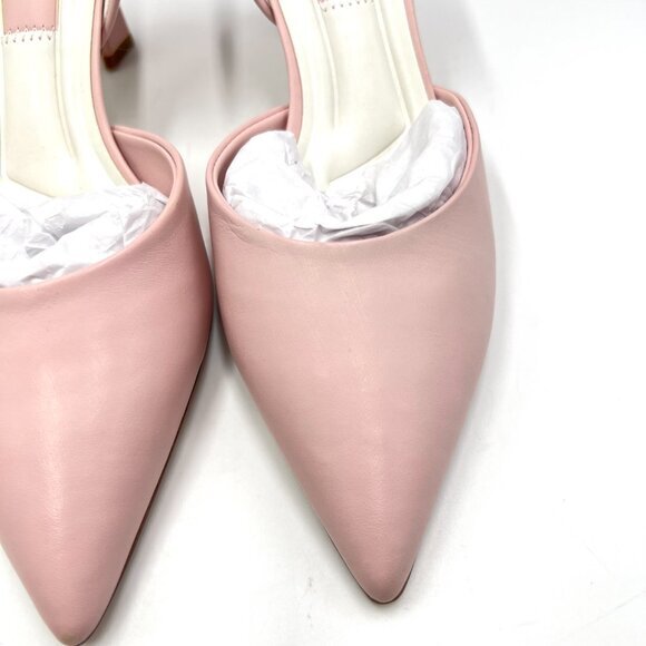 Franco Sarto Womens Size 6 Trix Pink Leather D'Orsay Point Toe Heels Pumps Shoes - Picture 4 of 13